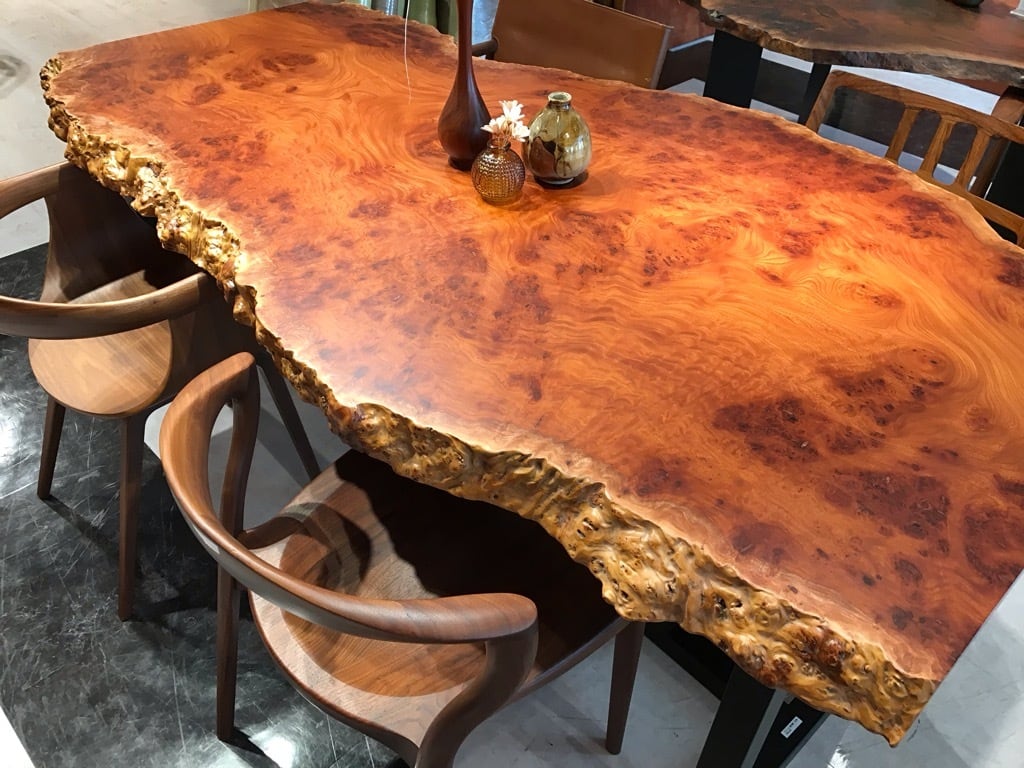 机　欅　引手特注　自宅欅 KIDO MEIMOKU 欅一枚板デスク｜120cm – 【公式】鬼童銘木（KIDOMEIMOKU