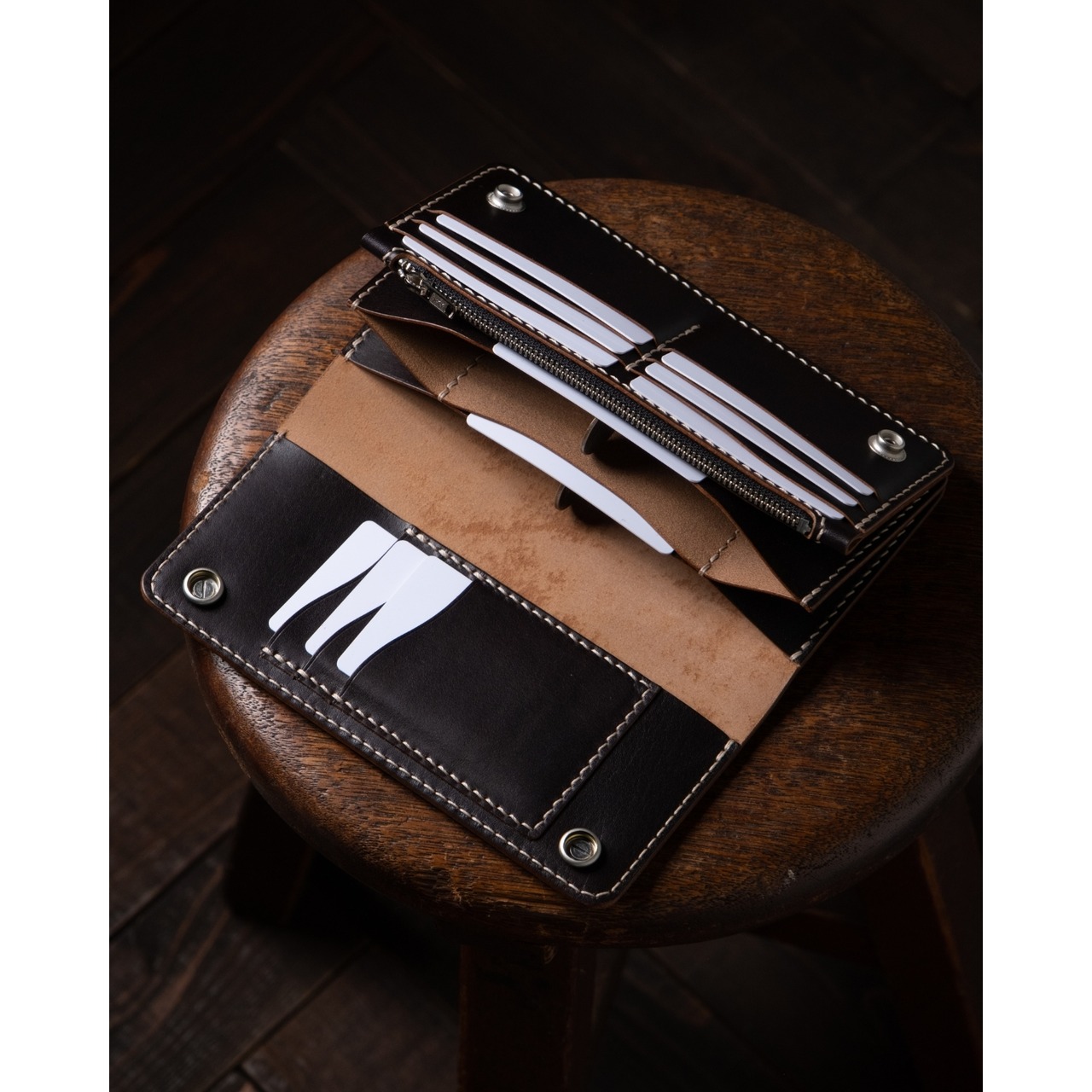 TRUCKER WALLET T-7 Brown edge／カスタムオーダー
