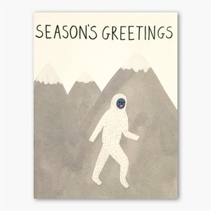 【SALE】 グリーティングカード "HOLIDAY YETI" / 【SALE】 Greeting Card "HOLIDAY YETI"