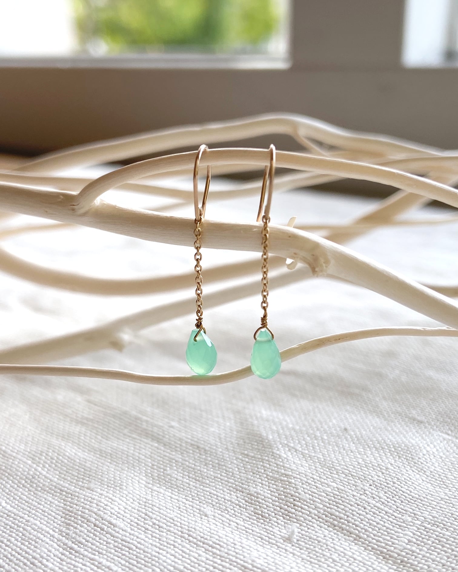 art jewelry marble　 クリソプレーツピアス