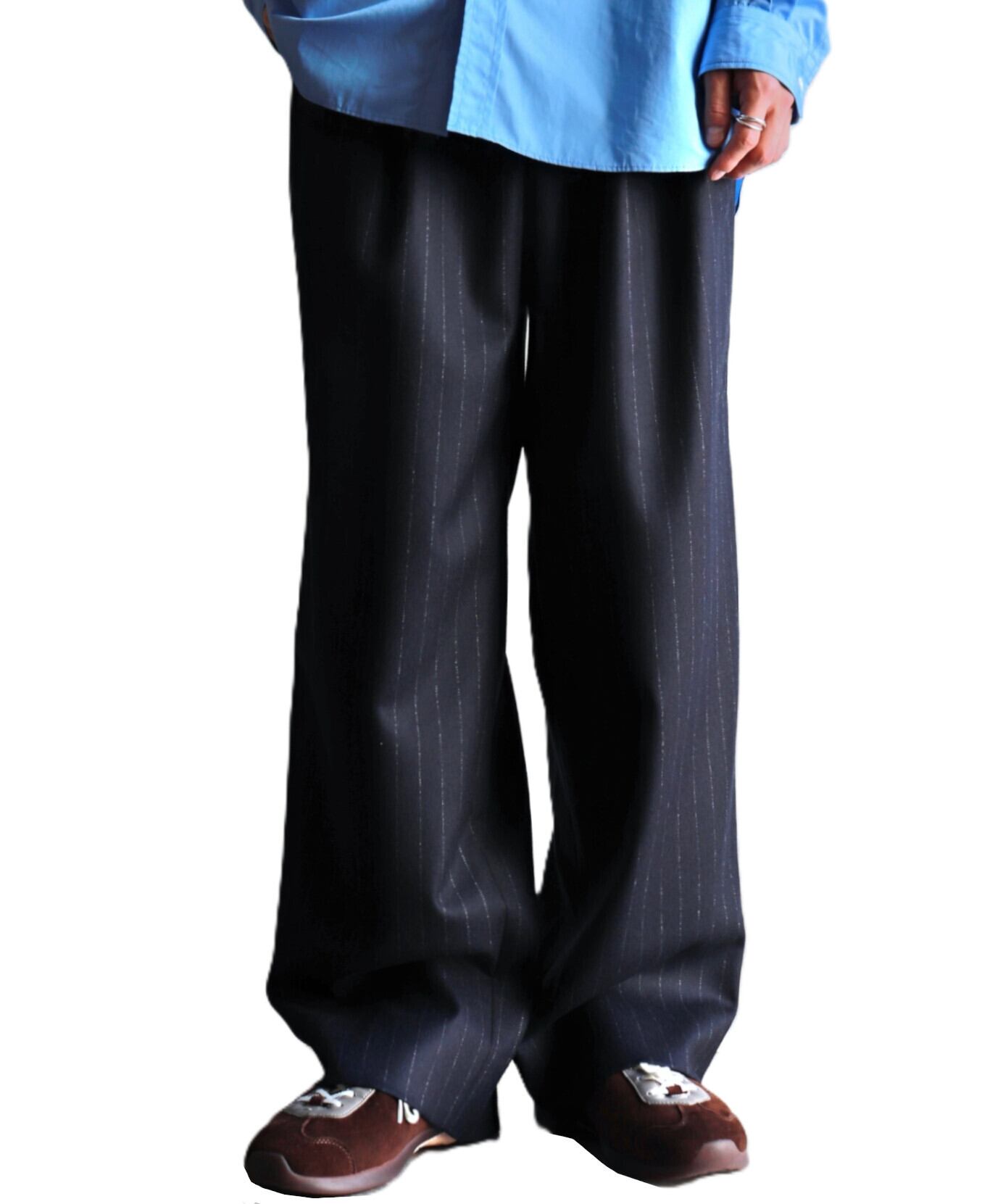 TTTMSW 25AWCorduroy 2 tuck pants ネイビー TTTMSW 25AWCorduroy 2