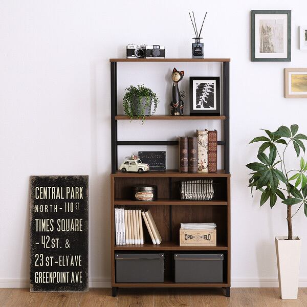 【新品・送料無料】多目的棚　１８０＊９０　ＢＲ 楽天市場】多目的棚 180*90 BR 不二貿易 本棚 多目的棚 6段 2列 幅90