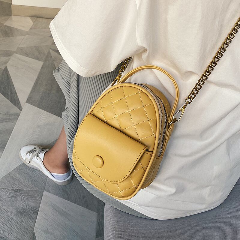 夏のスモールバッグレディースバッグ2020人気の新しい流行のファッションワイルドインメッセンジャーバッグネットレッドレディチェーンバッグ 手作りハンドバック92023766969