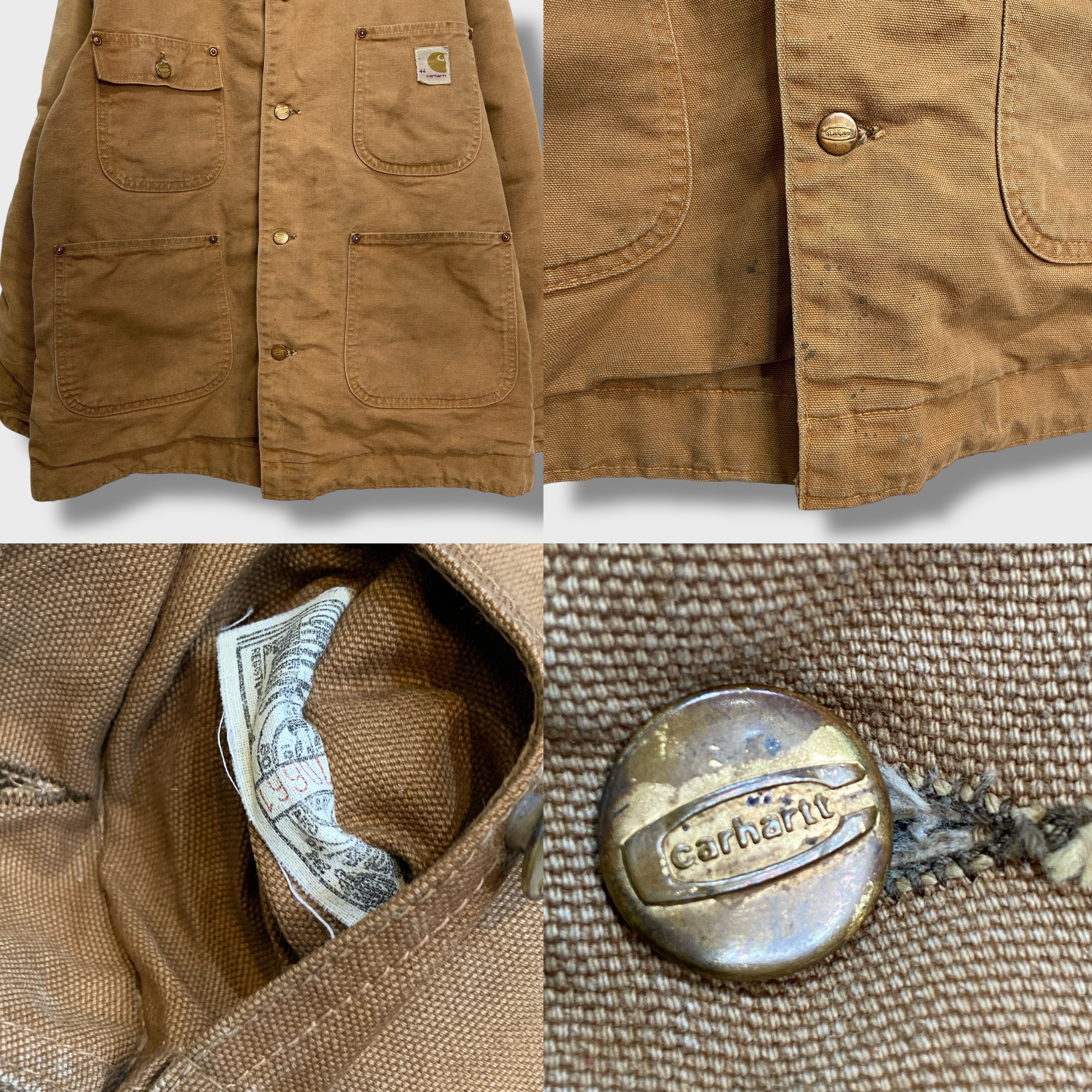 Carhartt 60s 70s ミシガンチョアコート サイズ44 デカCボタン | 古着