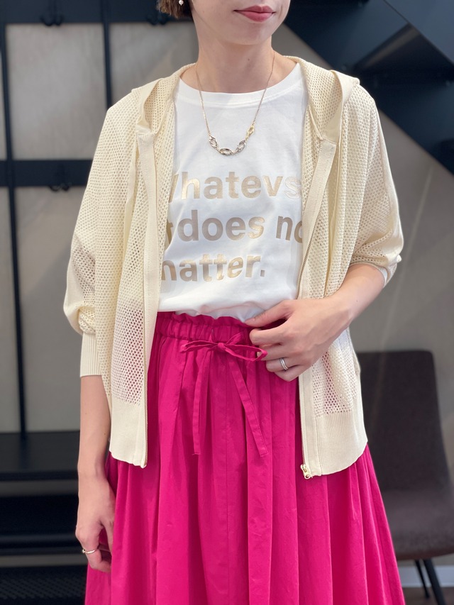 ◆クーポン対象商品◆NeNe Mesh zip up hoodie