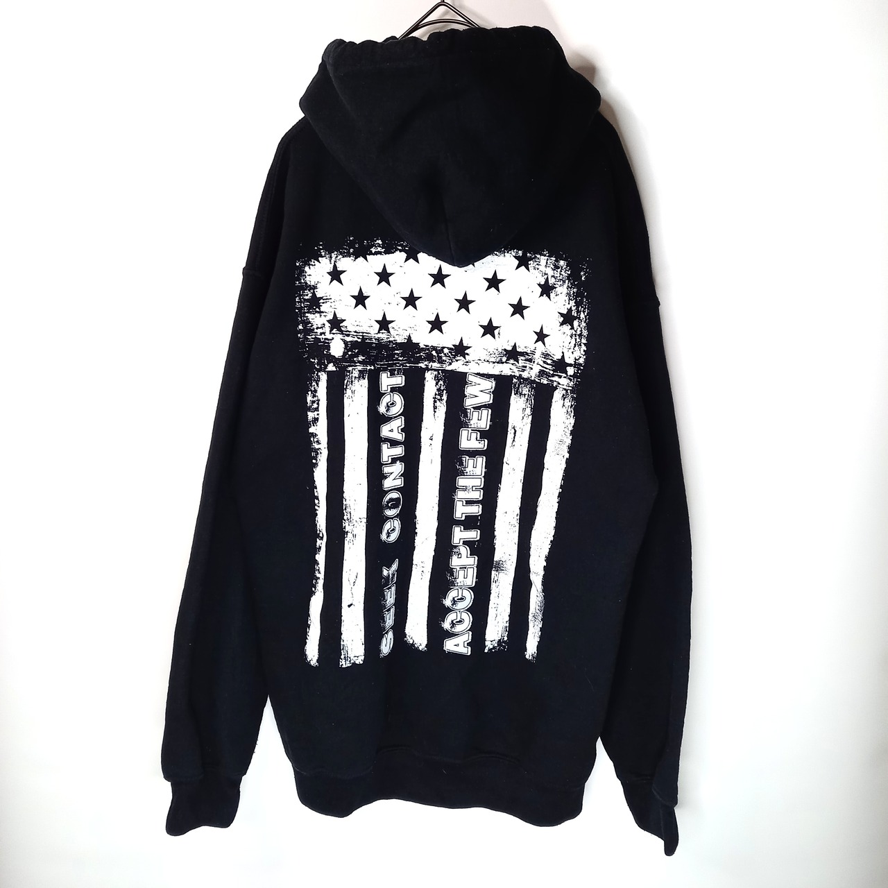 ギルダン　スウェット　プルオーバー　ヘビーブレンド　パーカー　バックプリント　M