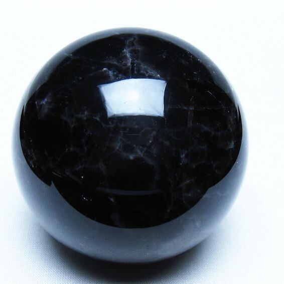 モリオン 黒水晶 丸玉 68mm スフィア 一点物 151-9251