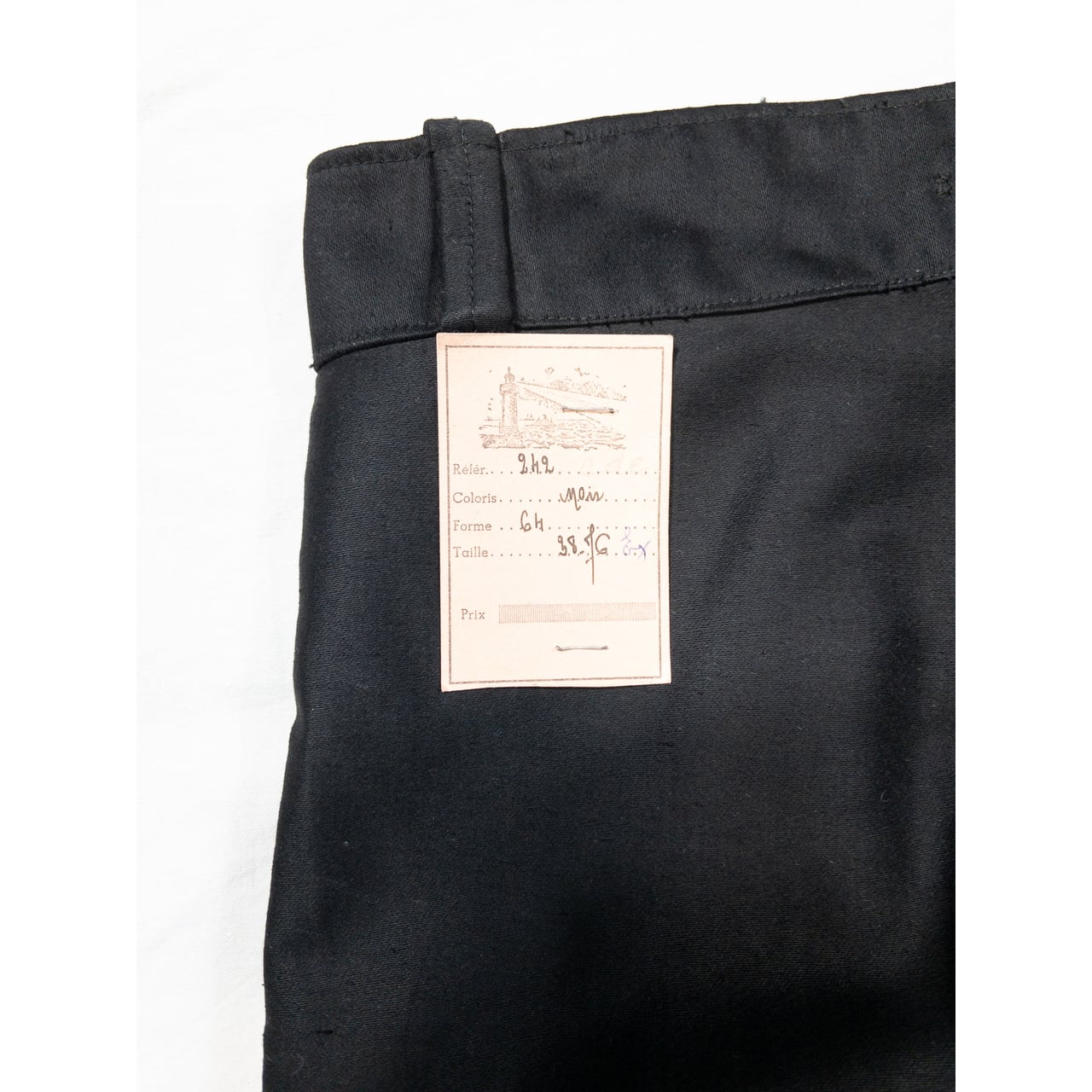 20s 30s french vintage ブラックモールスキン トラウザーズ 25fcb1e94d49a2a27bf22d95ebb877