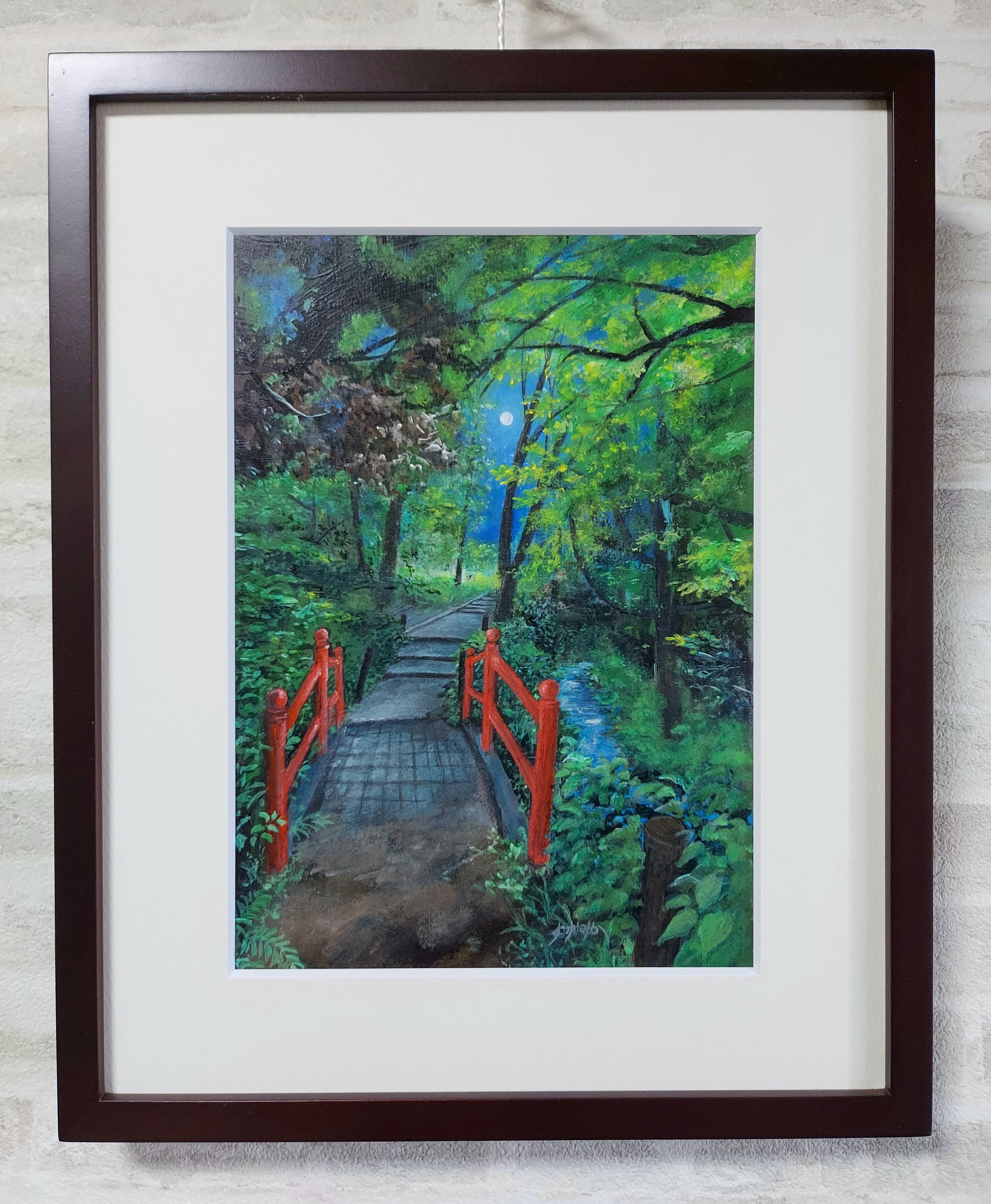 絵画　アクリル画　原画　アクリル アクリル原画】Light 〜白龍のモデリングペーストを使った立体の