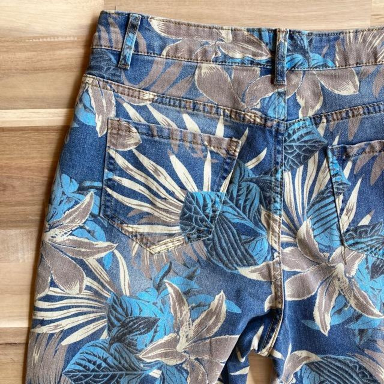 Topanga Lady's　ボタニカルワンウォッシュデニムパンツ　トロピカル
