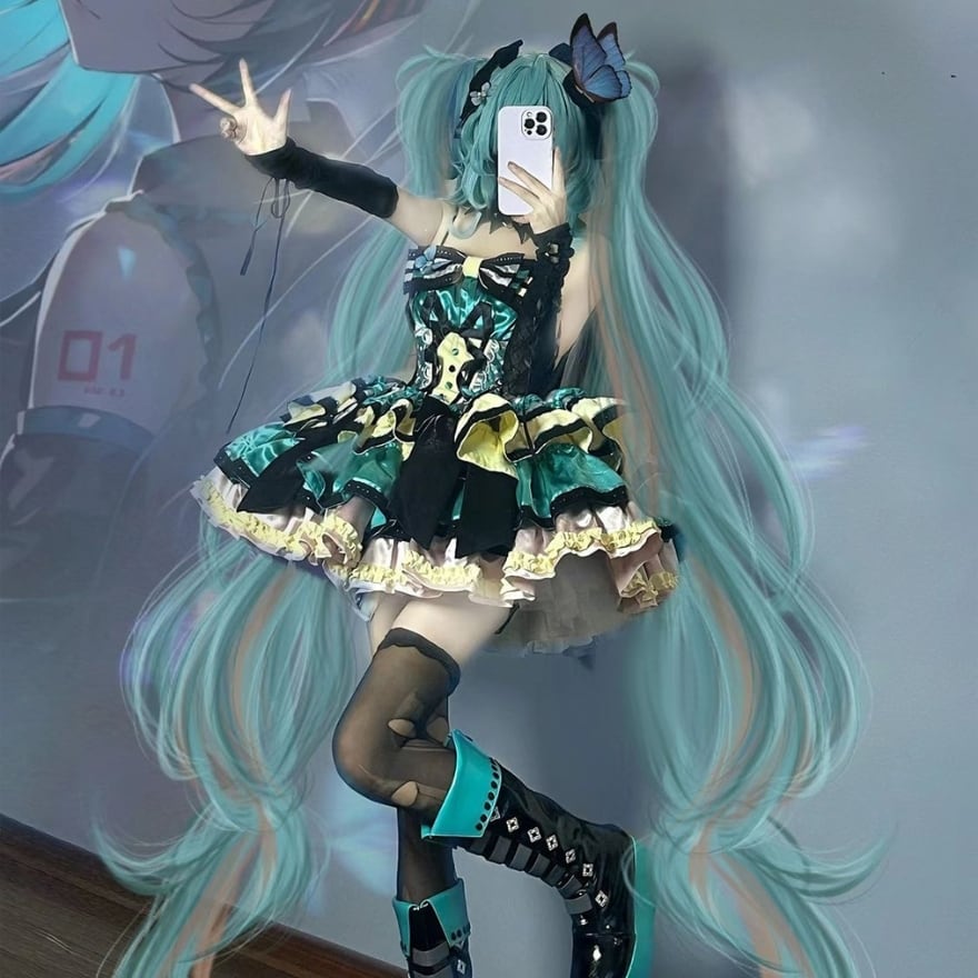 ライブ 参戦服 キラキラ アイドル衣装 ステージ衣装 ワンピース パンク イベント衣装