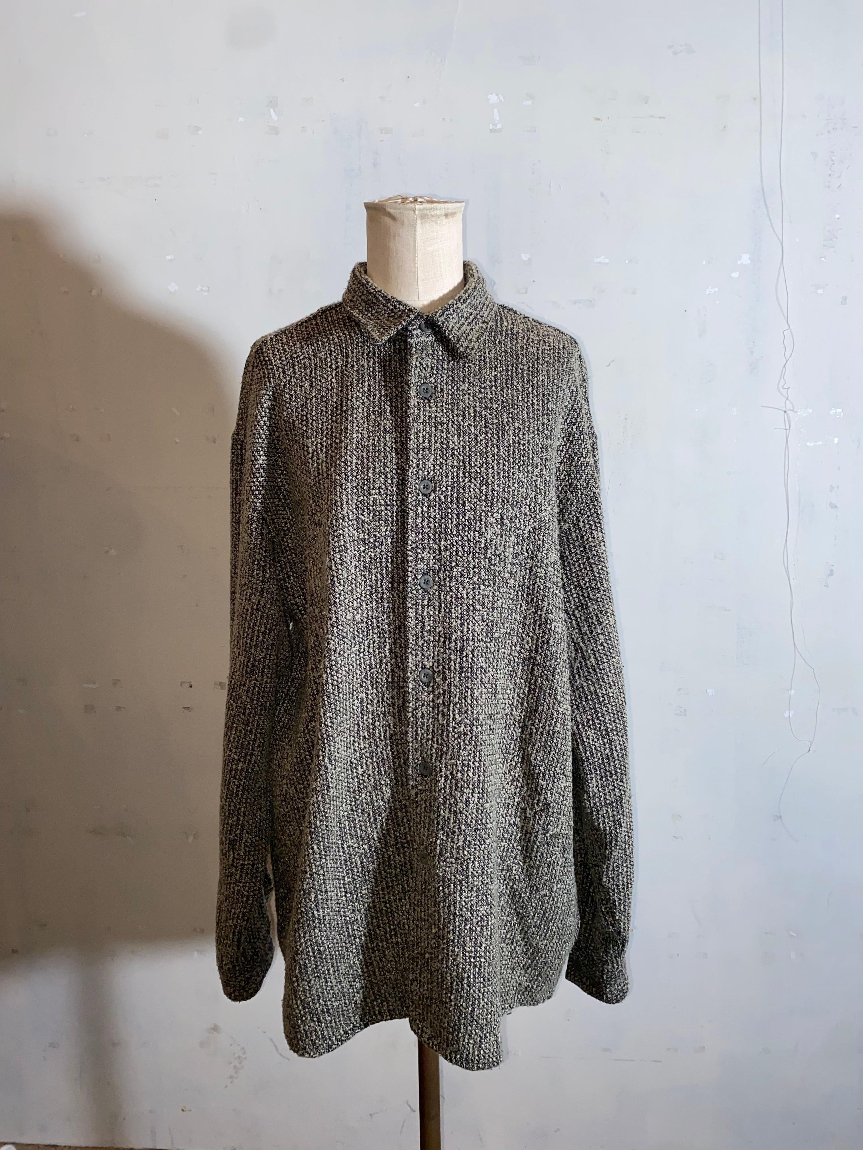 90s eu slub tweed shirts