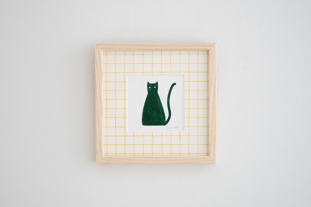 安原ちひろ 絵画作品「CAT」