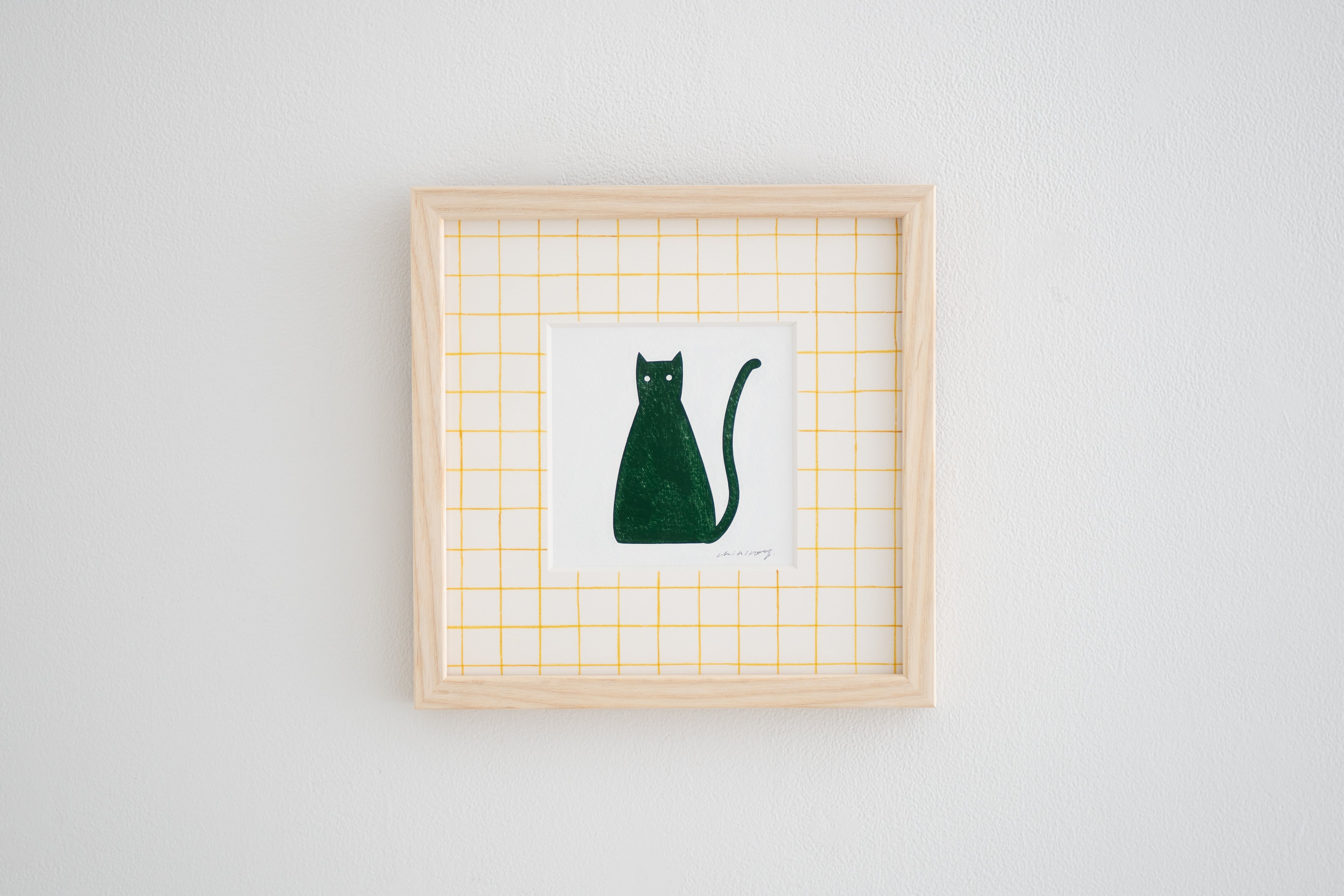 安原ちひろ 絵画作品「CAT」