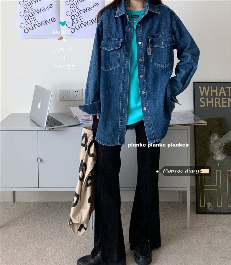 シャツ オータムウィンタールーズジャケット ロング 秋物 冬物 モンロー15566259020