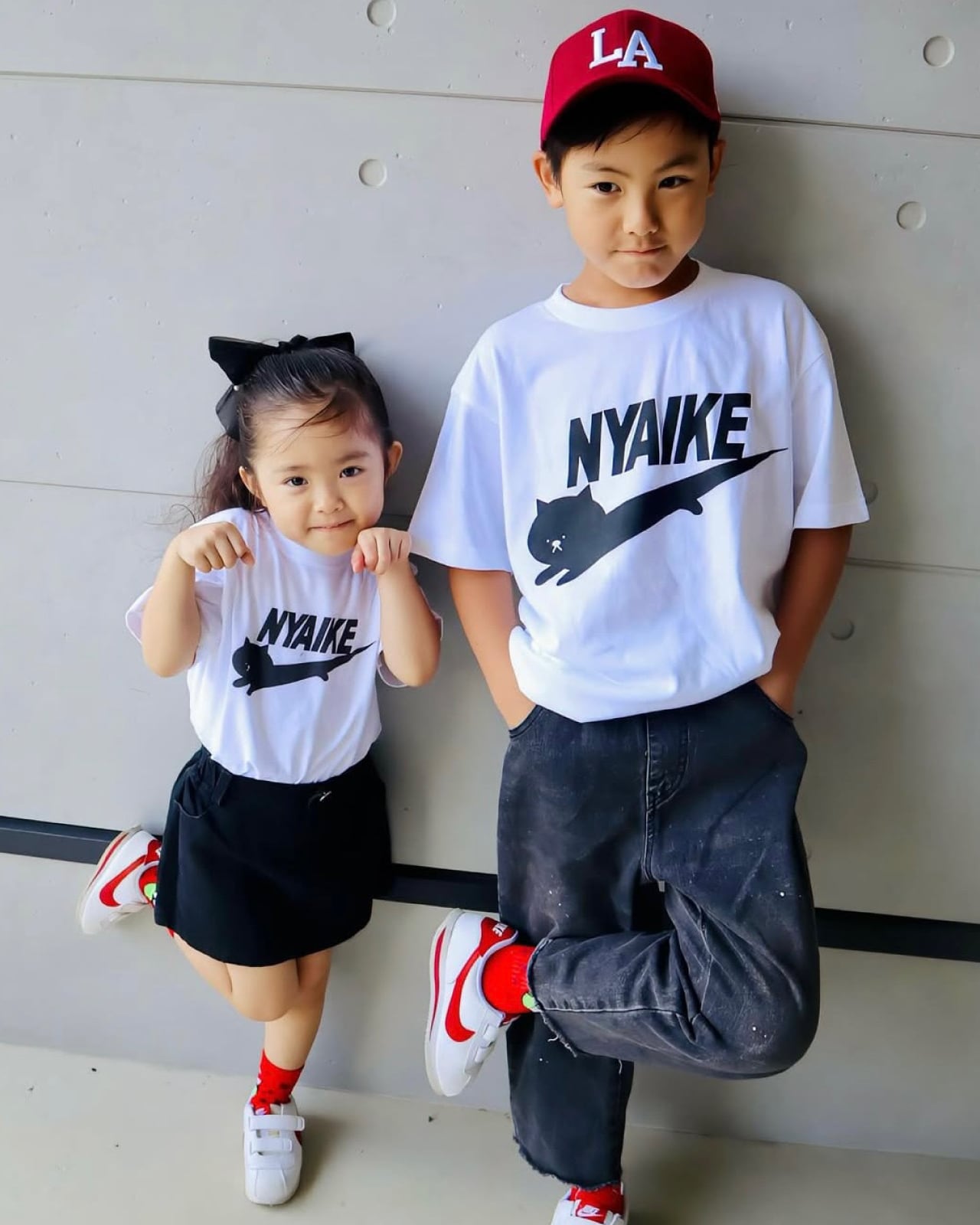 KIDS【ニャイキ】キッズTシャツ☆親子でリンクコーデOK♪ | マジック