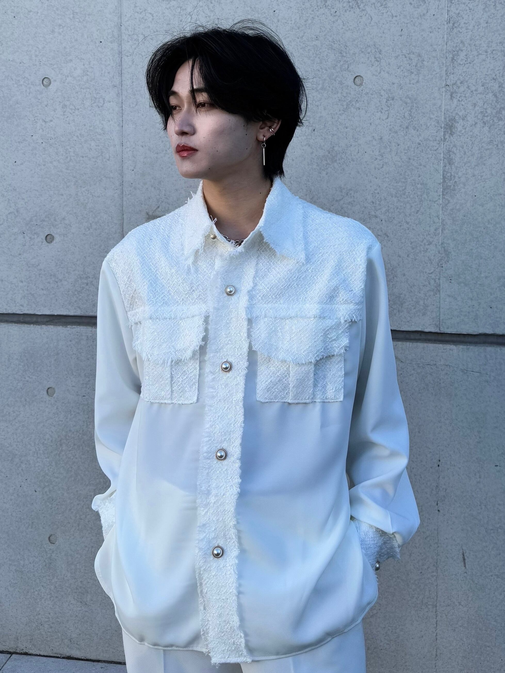 ALUDE SELECT】white line corduroy set up | 【ALUDE】韓国メンズ