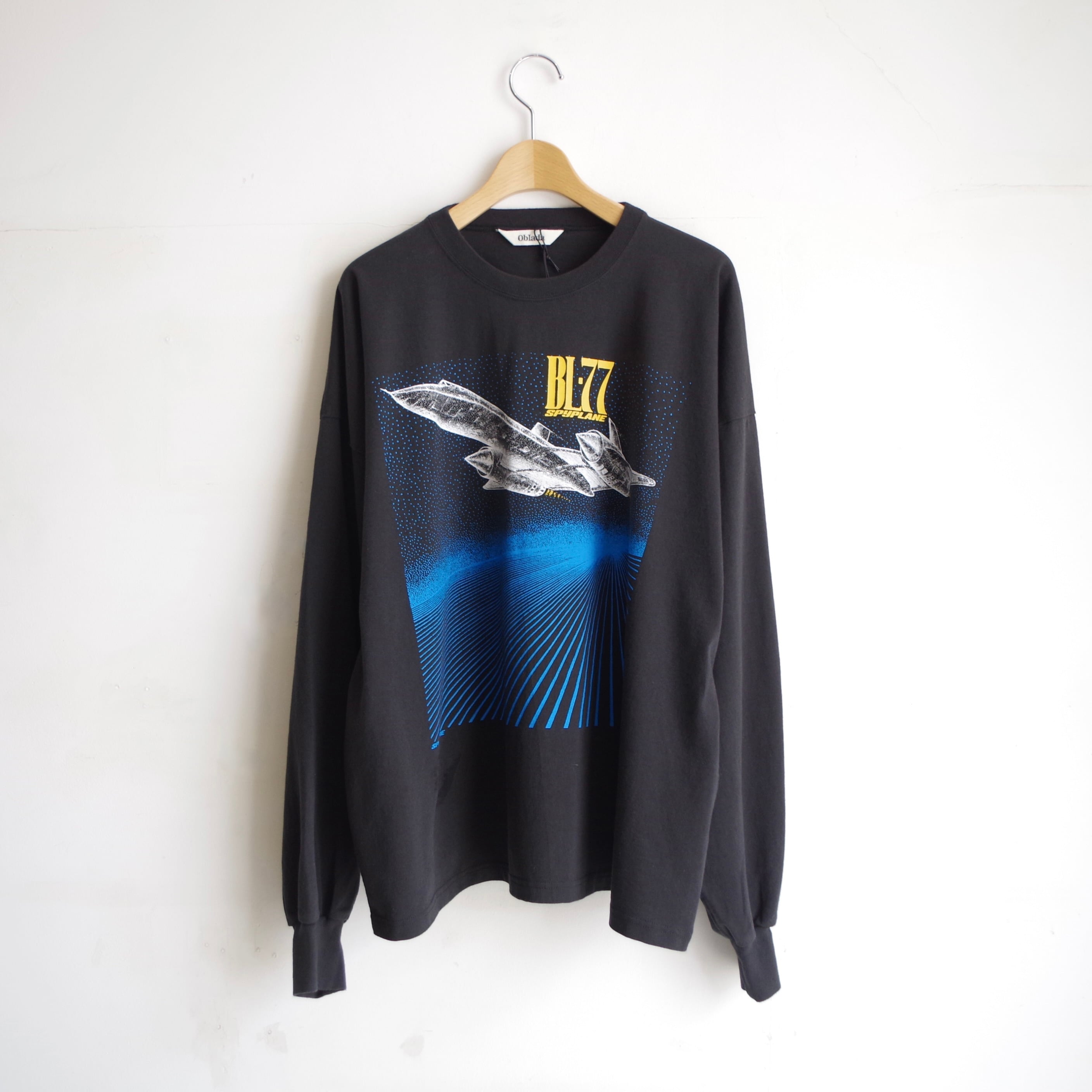 トップス Oblada Space long tee Oblada SPACE LONG TEE BLACK | 1F Store