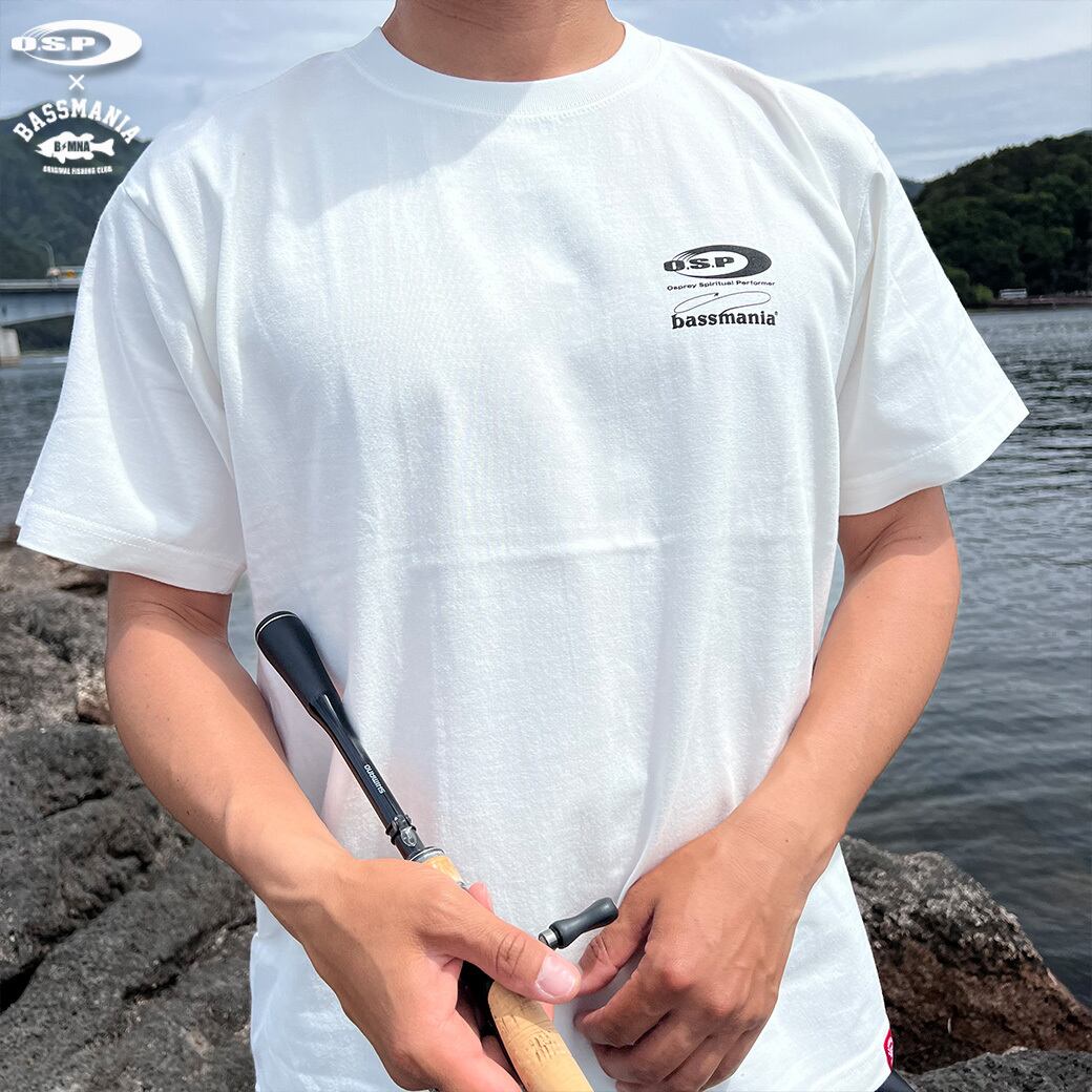 O.S.P×bassmania】 BANDANA Tシャツ［M.WHT］［限定生産］［7月