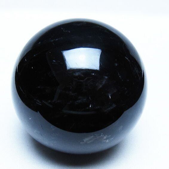 モリオン 黒水晶 丸玉 75mm スフィア 一点物 151-9273