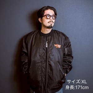 【数量限定】ロゴ図柄刺繍MA-1