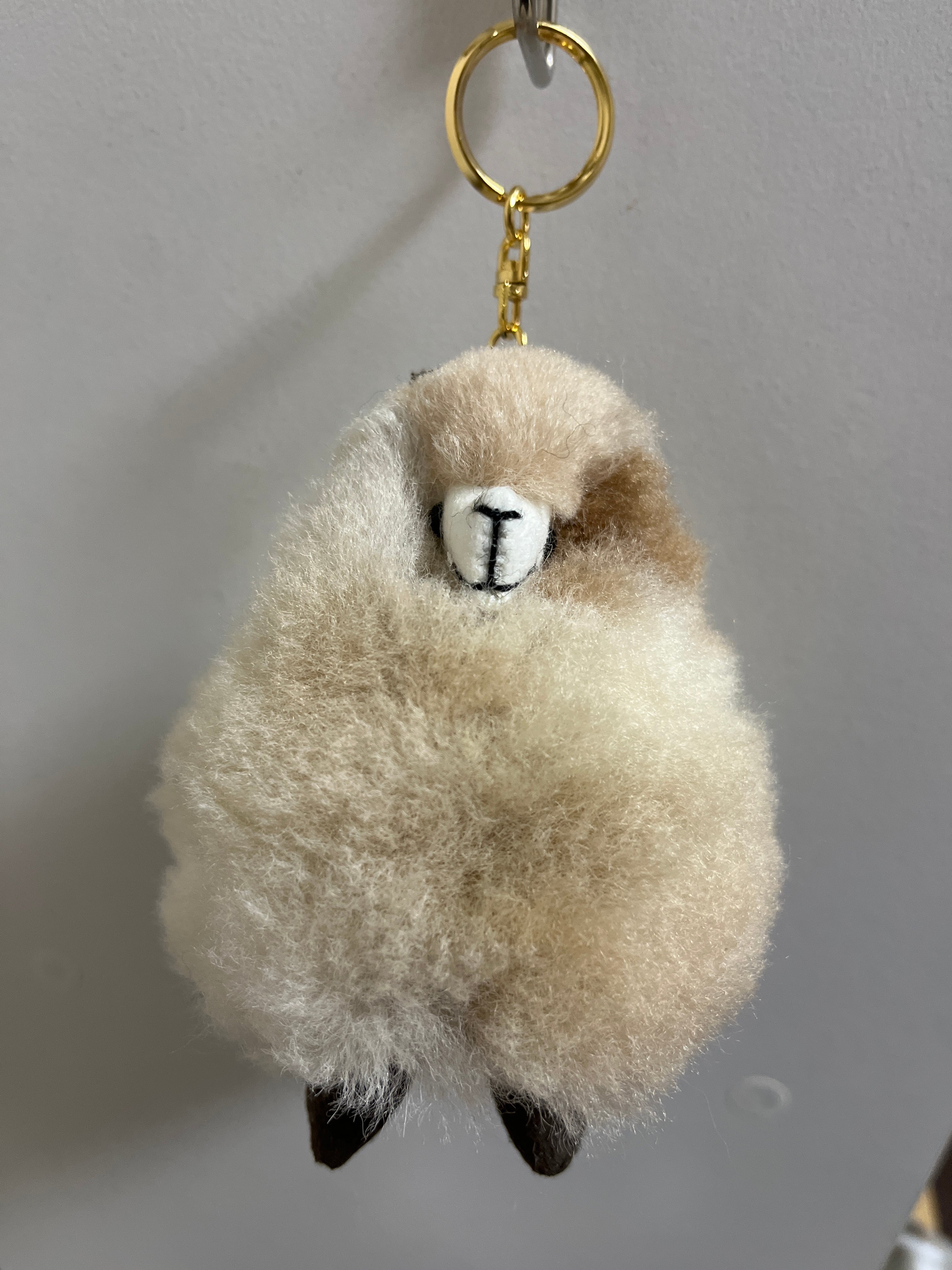 ベビーアルパカキーホルダー MIXベージュ | ALPACA WORLD