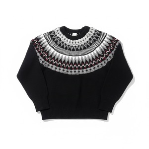 ノルディッククルーネックセーター ニット グランジ アメカジ 古着 kt1