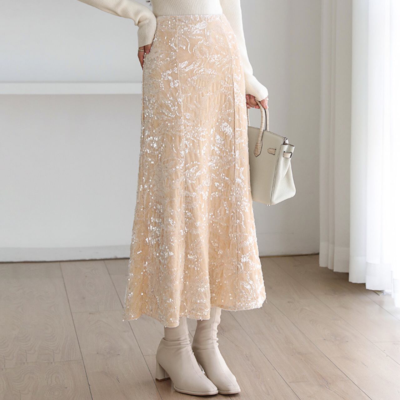 スパンコール マーメイドスカート