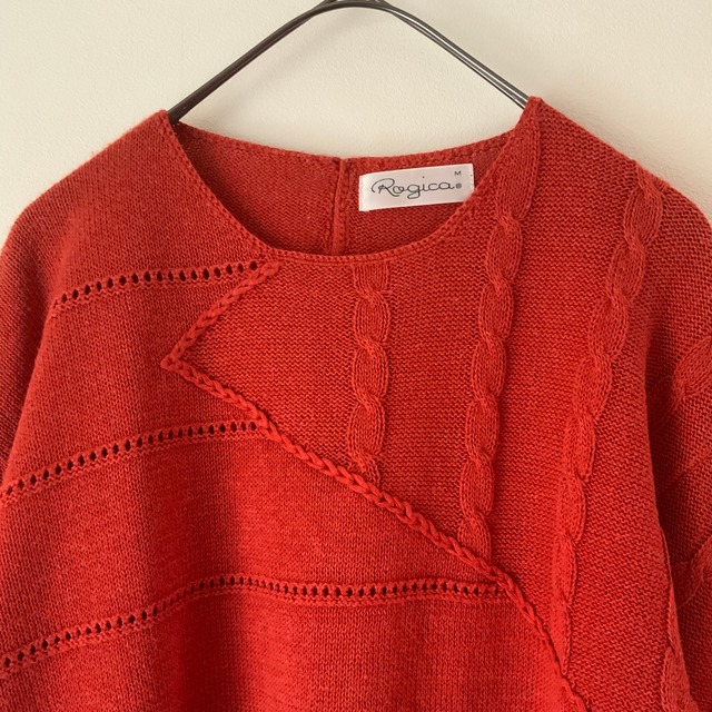blue linen knit