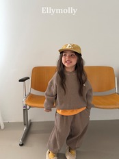 韓国子供服 / 26Autumn / ELLY MOLLY / キングワッフルメントジョガーパンツ / 秋服 *5~19*