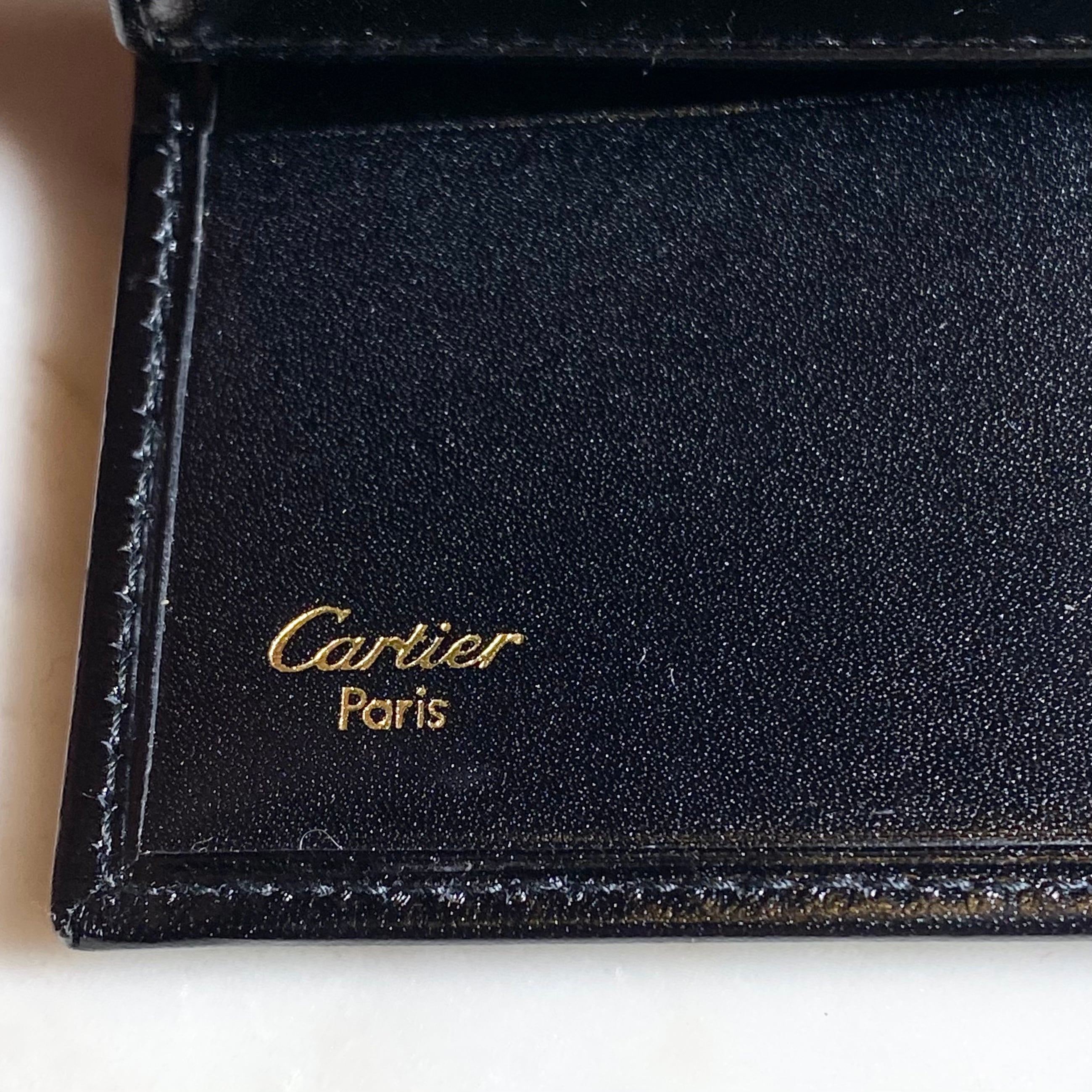 CARTIER black leather key case “pasha” | NOIR ONLINE