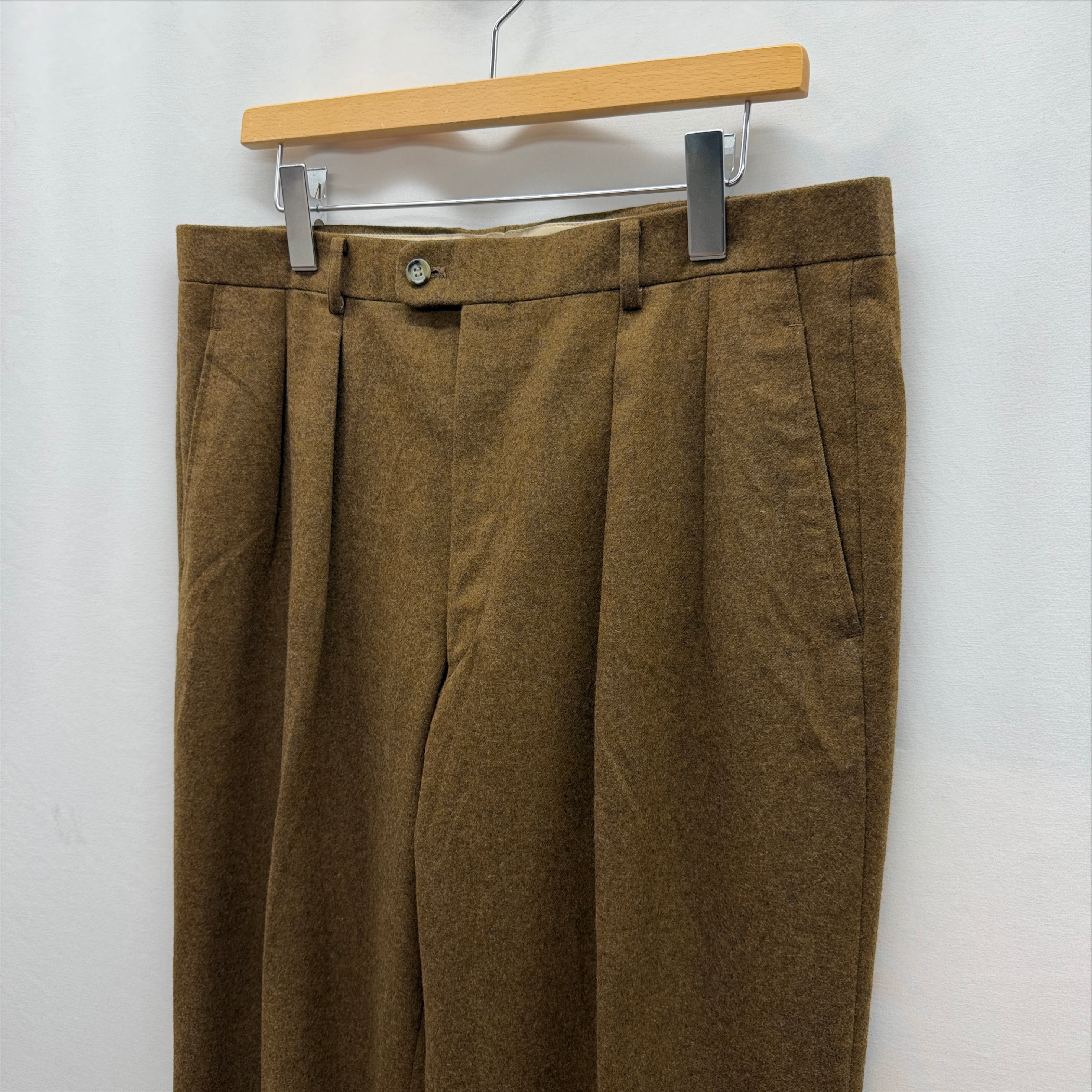 90s Christian DIOR ウールスラックス サマーウール Christian Dior】 wool slacks ウールスラックス クリスチャン