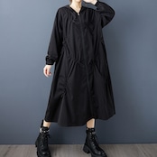 ドローストリングデザイン ジップアップコート 60009