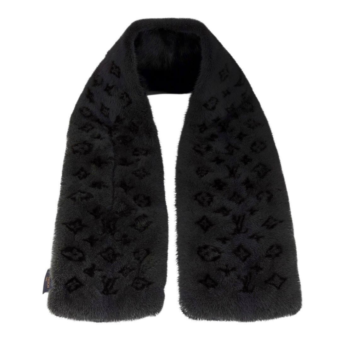 LOUIS VUITTON ルイヴィトン モノグラム リバース ミンク マフラー | BARIS
