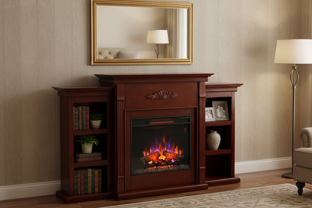 収納付き暖炉棚 | 電気暖炉＆輸入家具販売｜オックスフォードコレクション
