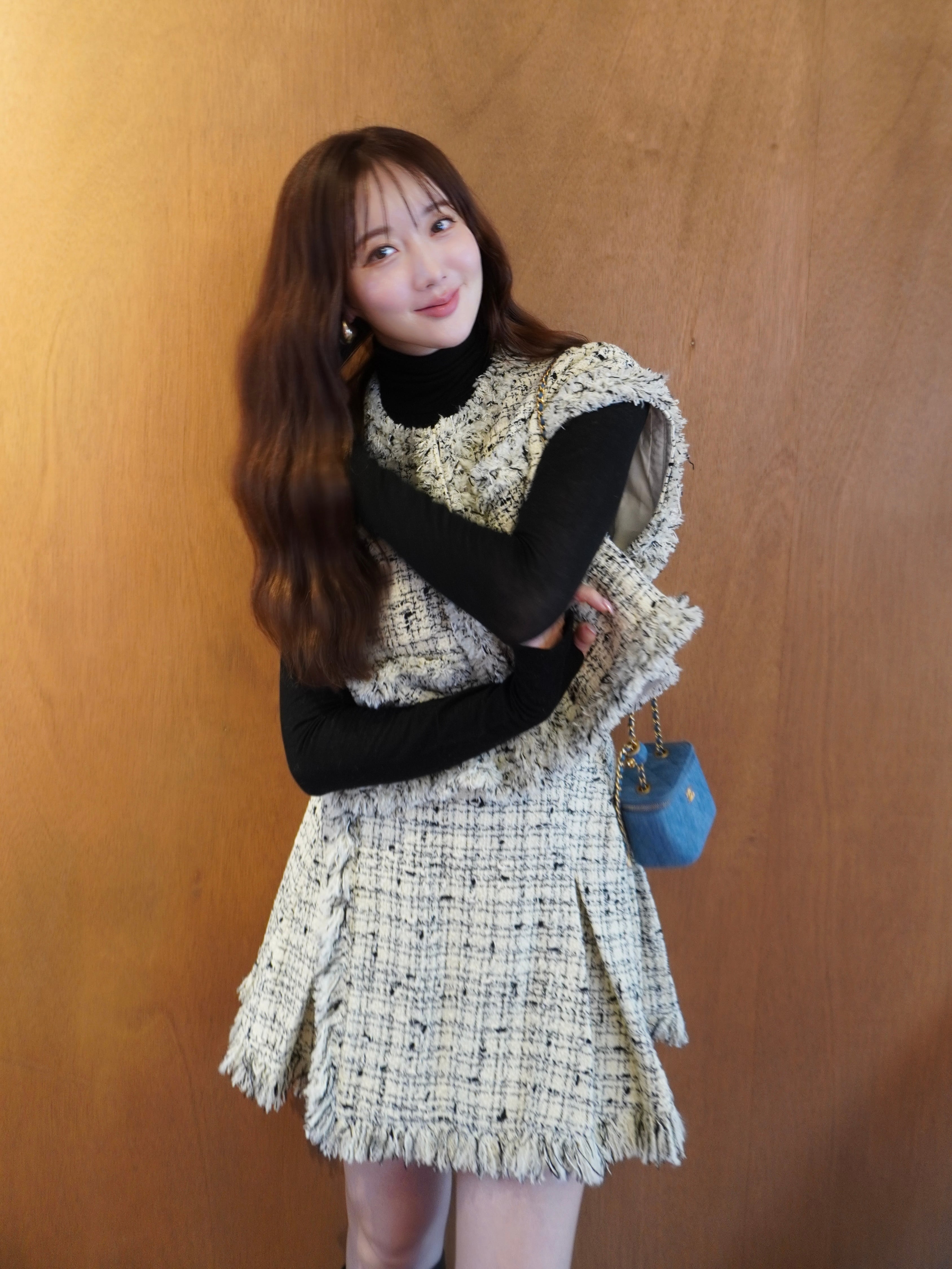 【sakura.y様限定】HYEON ヘヨン　ツイードジレ　BLACK HYEON (ヘヨン) official online store