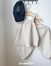 【取寄/韓国直送】Ko and Ko 26/SM オーガニックブルマ（ドット）｜夏服｜韓国子供服