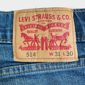 【LEVI'S】 514 デニム ジーンズ ジーパン Straight ストレート ジッパーフライ ストレッチ W31 L30 リーバイス