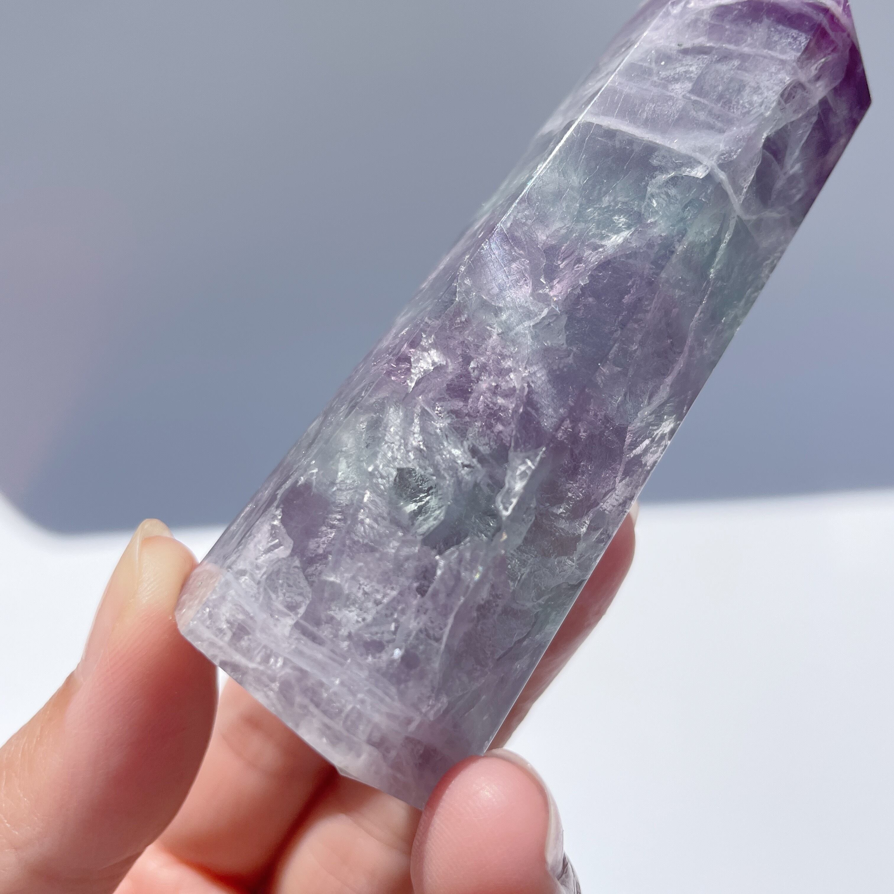 レインボーフローライト タワー型87◇Fluorite◇天然石・鉱物