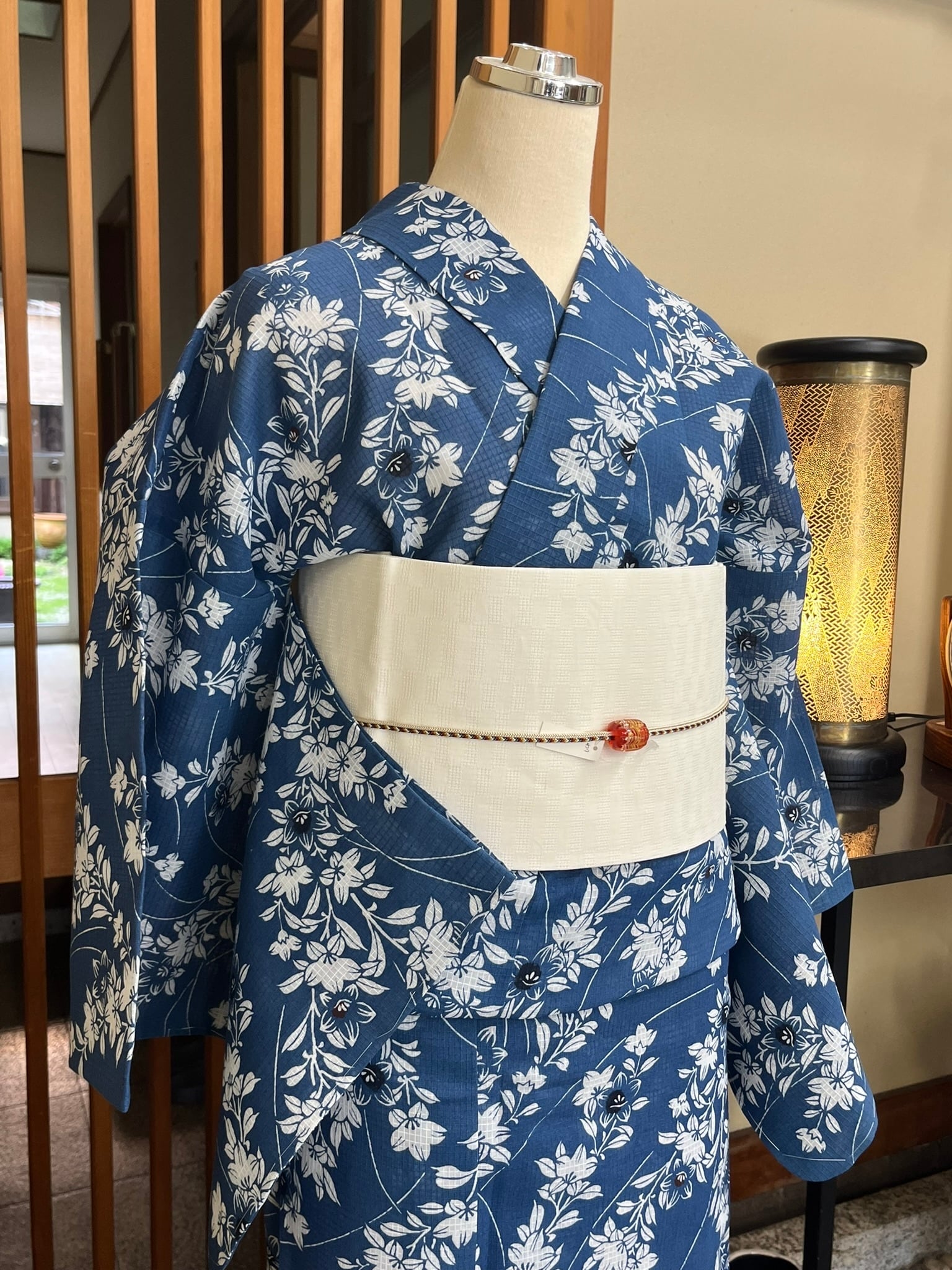 小紋 紋意匠 手描 きつかっ 蝶文様 正絹 反物