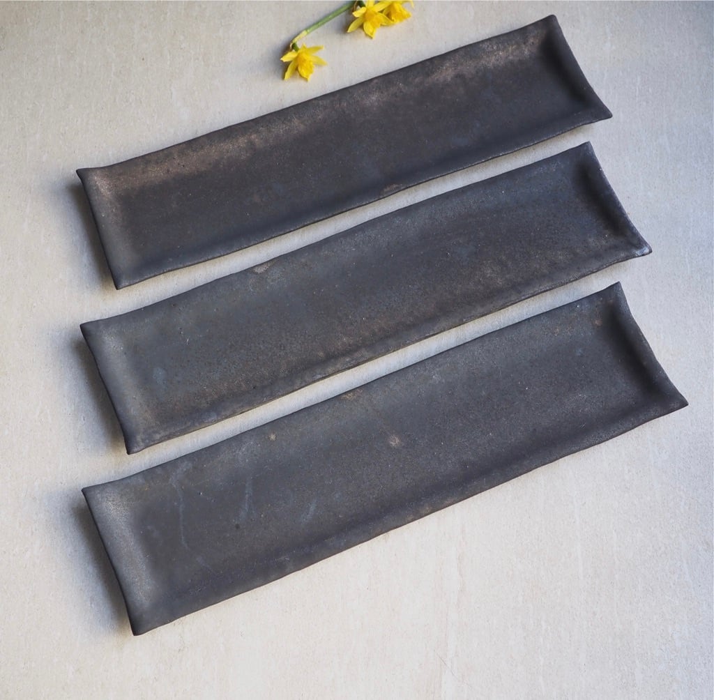 高田 志保／黒釉 長皿 | ならまちミレー