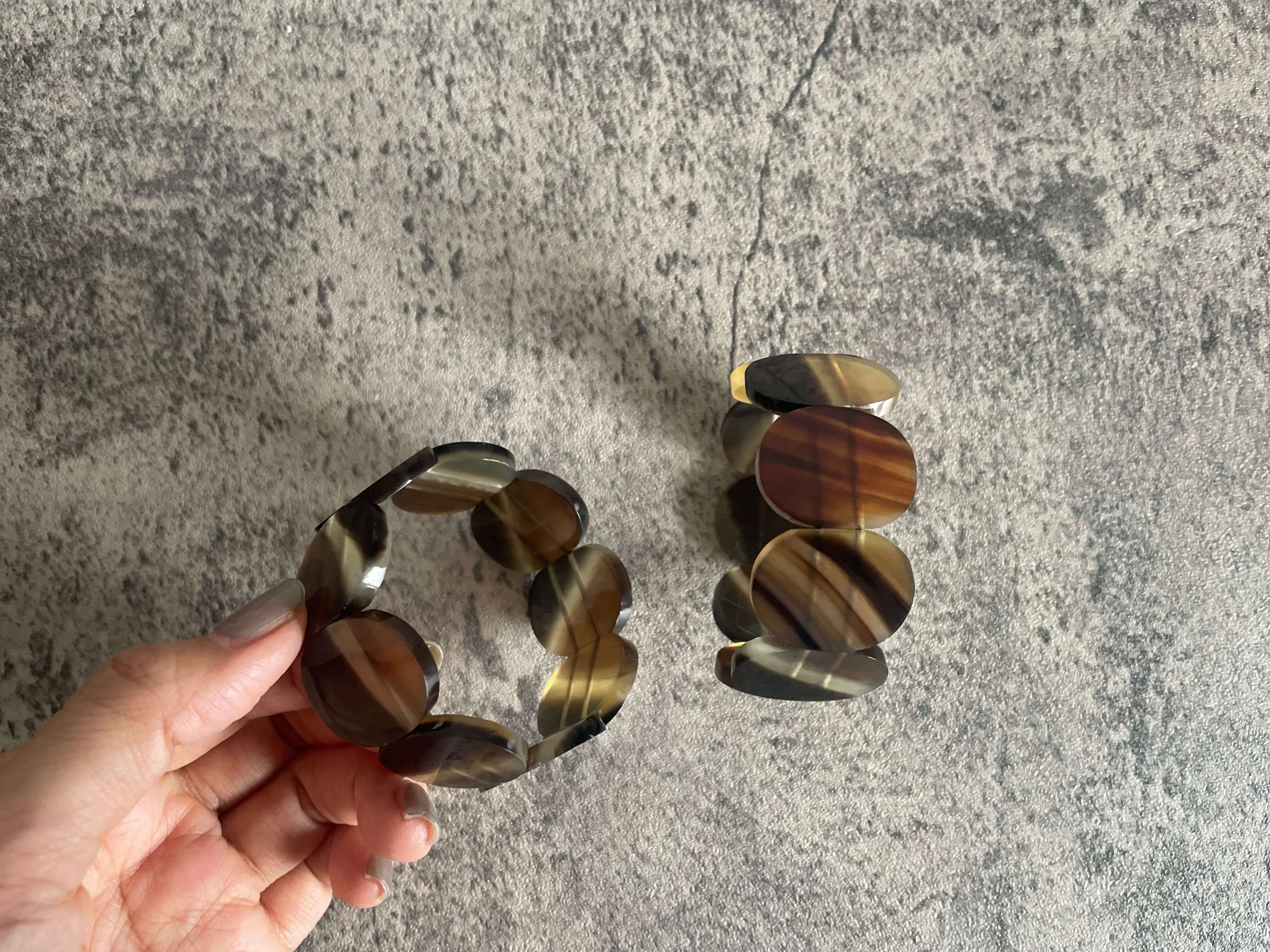 バッファローホーン バングル（スカラップ）