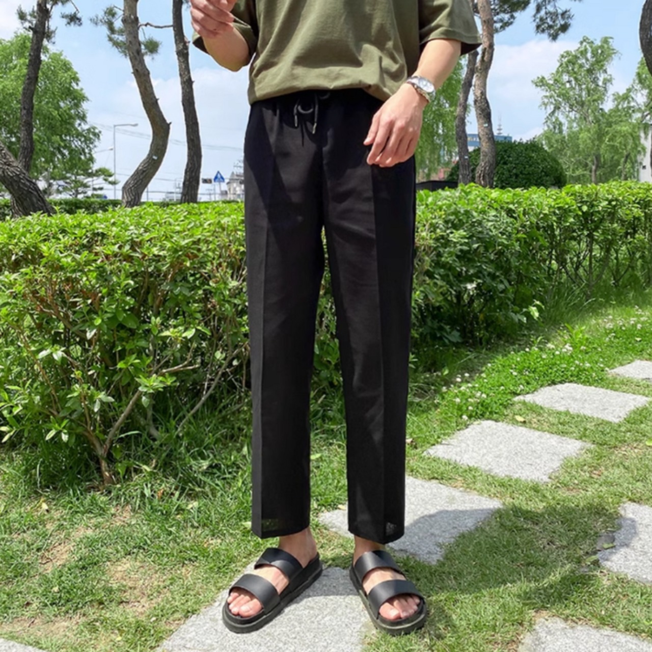 9分丈コンフォートサマーパンツ　0659