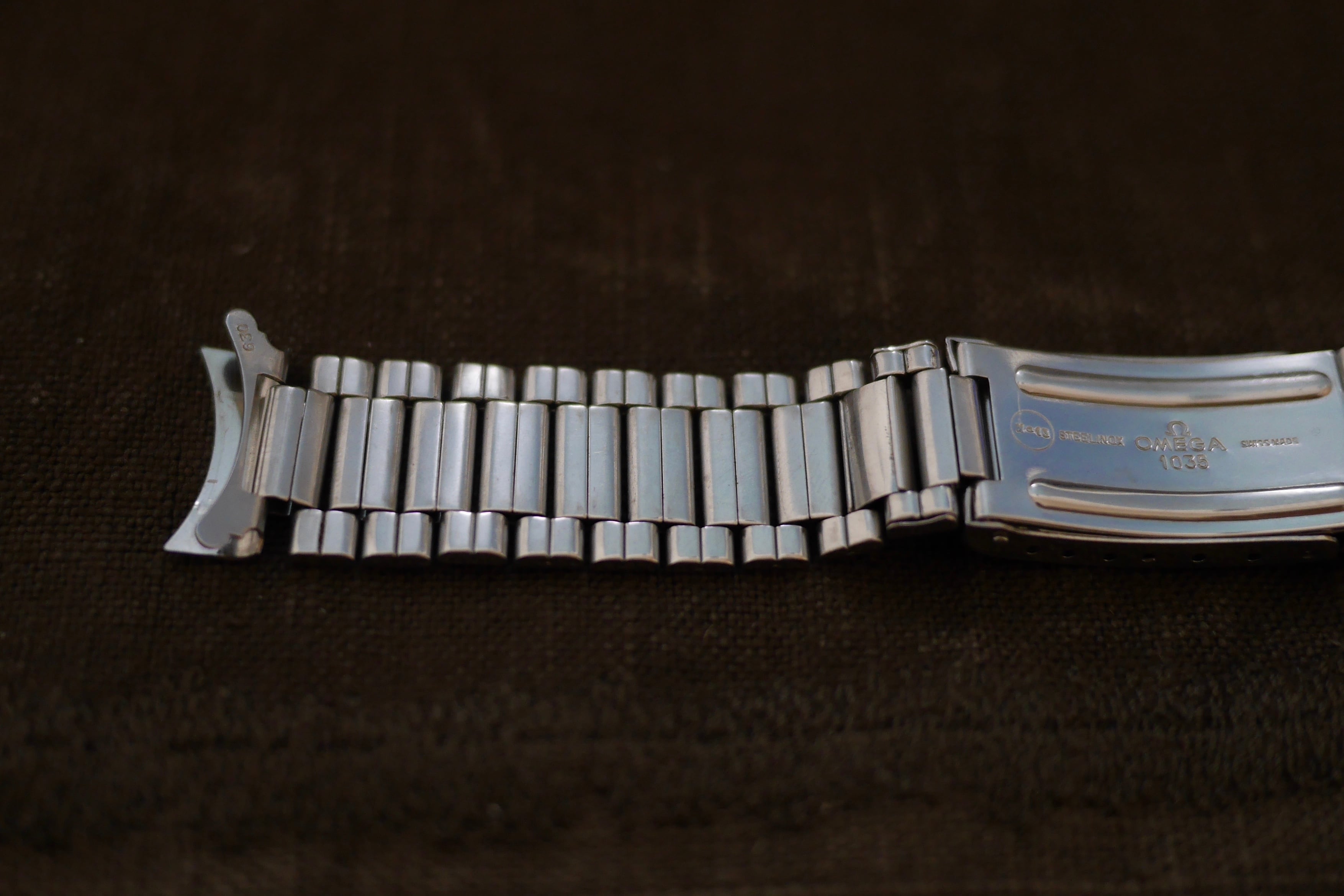 OMEGA】 1970's 純正 セミエクステンションキャタピラブレス 18mm用