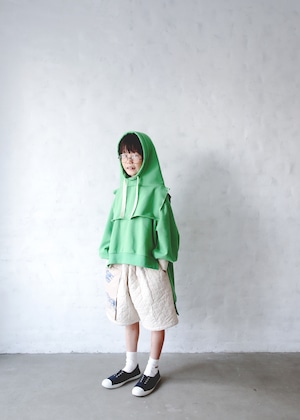 【23AW】ミチリコ(michirico) Use apart hoodie グリーン【M】