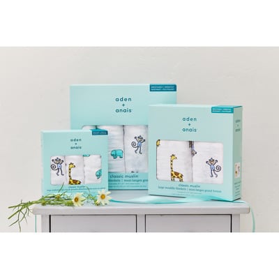 aden ＋ anais   おくるみスワドル/ジャングルジャム/2枚