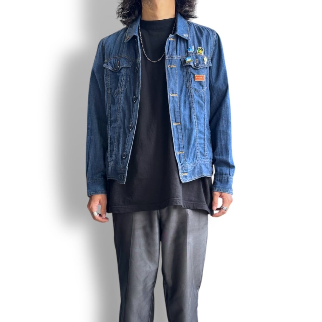 VINTAGE PINS CUSTOM DESIGN DENIM JACKET / ヴィンテージ ピンズ