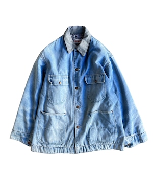 Vintage 80's Denim coveralls Jacket -BIGMAC-