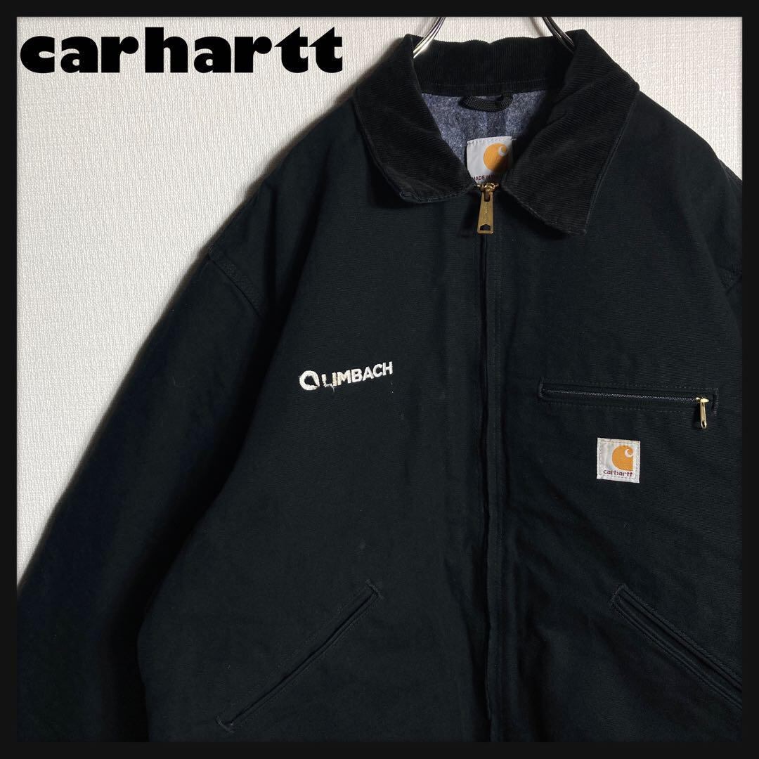 希少 Carharttカーハート デトロイトジャケット 企業ロゴ 【公式通販】