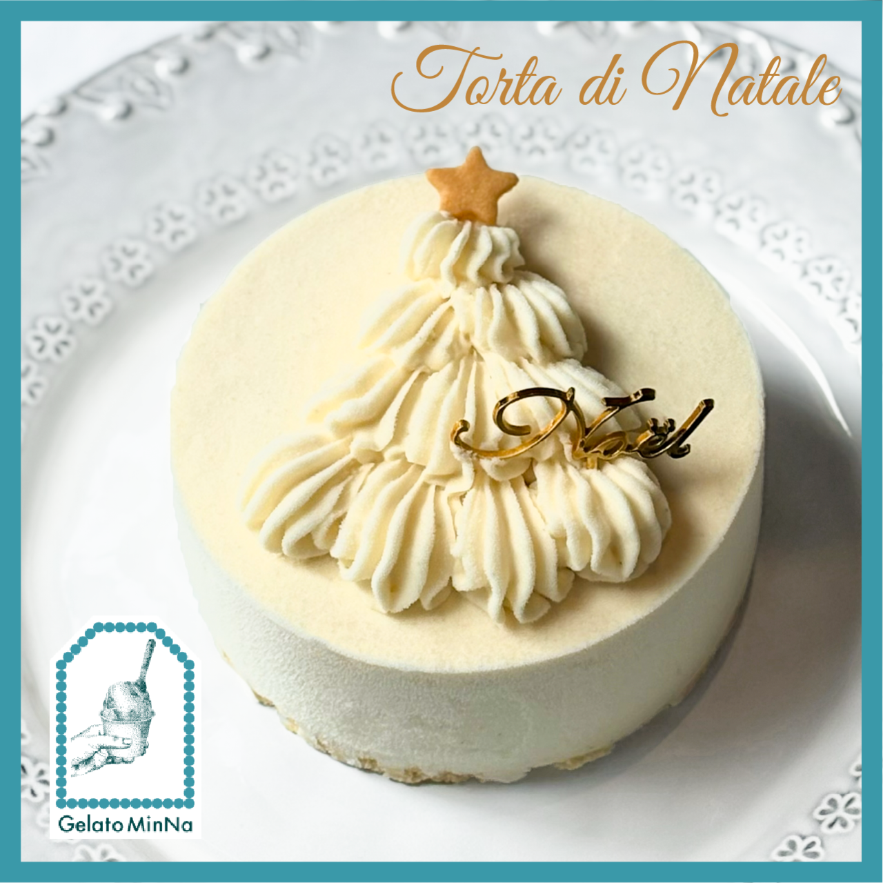 クリスマスアイスケーキ　[A. White Vanilla Strawberry]